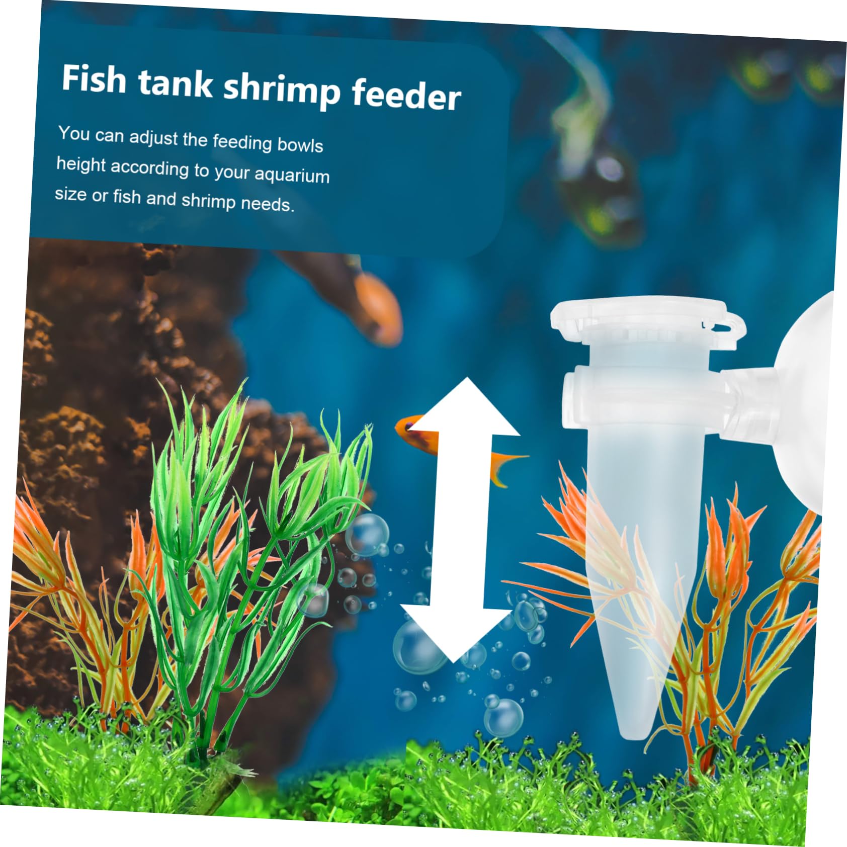 Beaupretty 15piezas Alimentador Automático De Camarones Mini Hatchery con Tubo Gotero y Ventosa Alimentador para Acuarios Diseño Transparente y Práctico