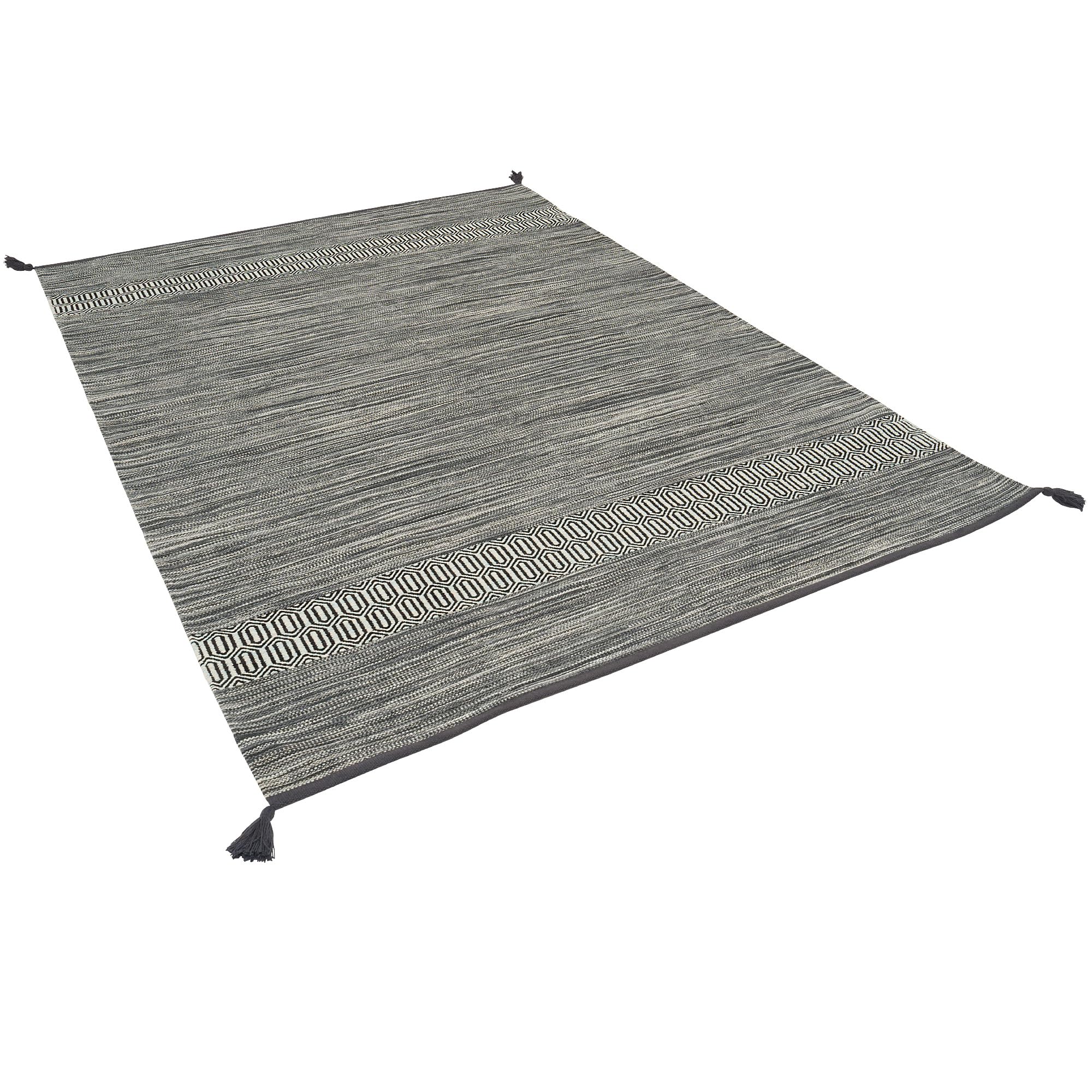 Pergamon Tapis Court Naturel Tapis Kilim Toskana, Tapis de Salon, Tapis de Passage, Tapis d'entrée, Tapis de Cuisine