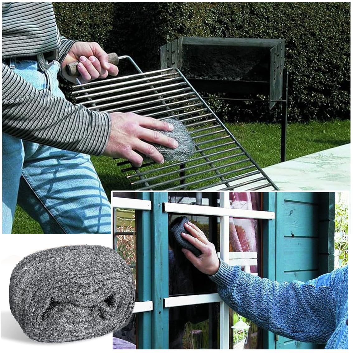 Lana D'acciaio Anti-topo Grado 0000 - Set 2 Pezzi Da 5.8m Con Guanti, Per Sigillare Fessure E Pulizia, Ideale Per Casa E Garage - Foto 7