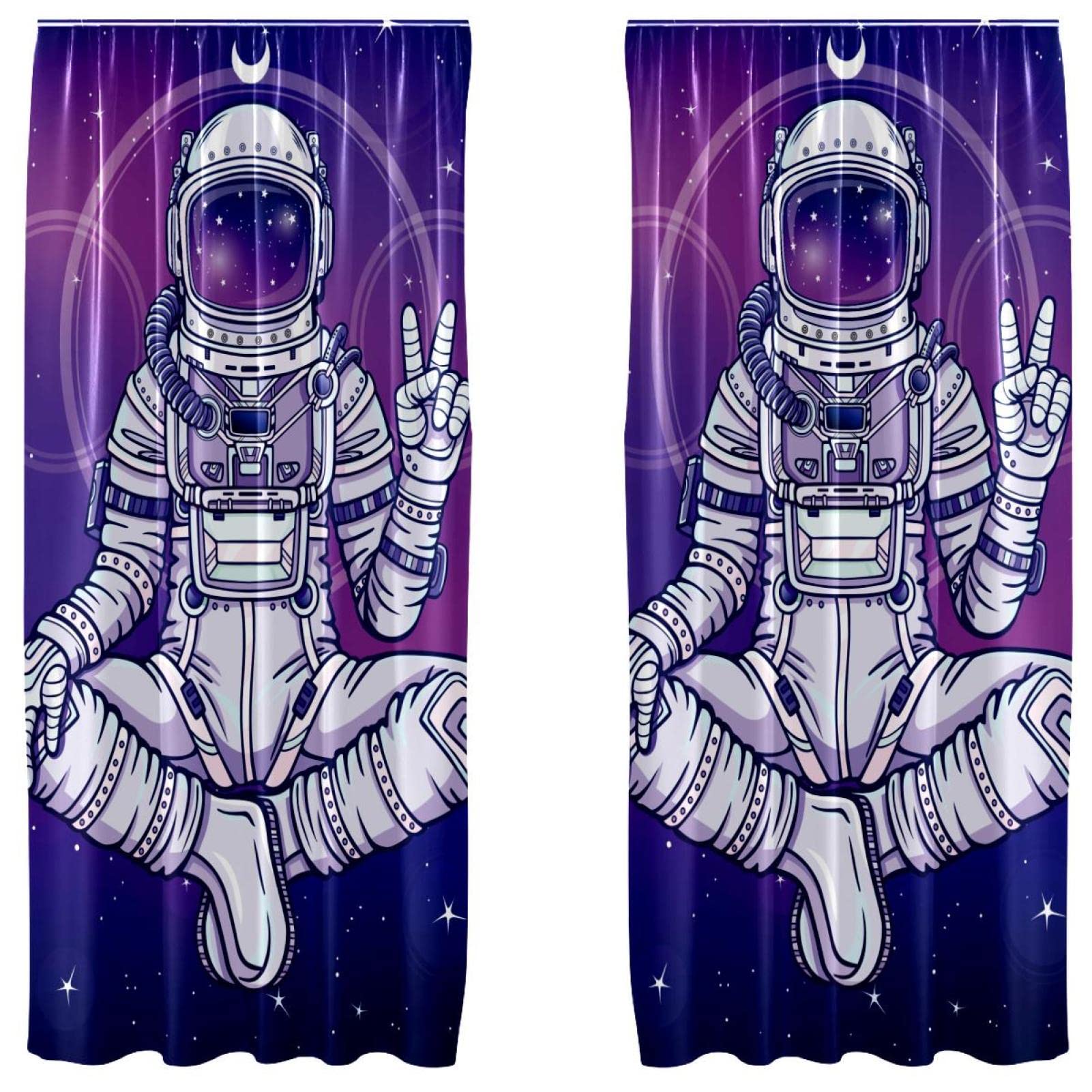 Rideaux occultants en microfibre de qualité supérieure au motif violet