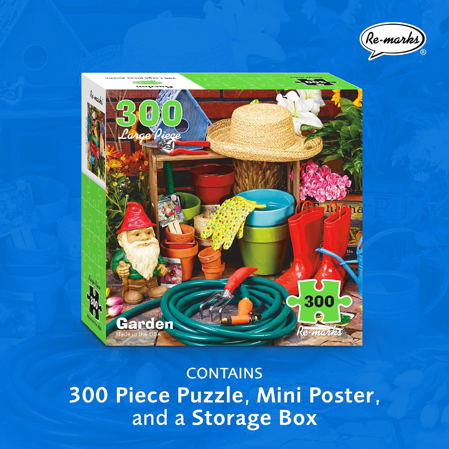 Re-marks Garden Photo Puzzle, 300-Piece Jigsaw Puzzle for All Ages image 2