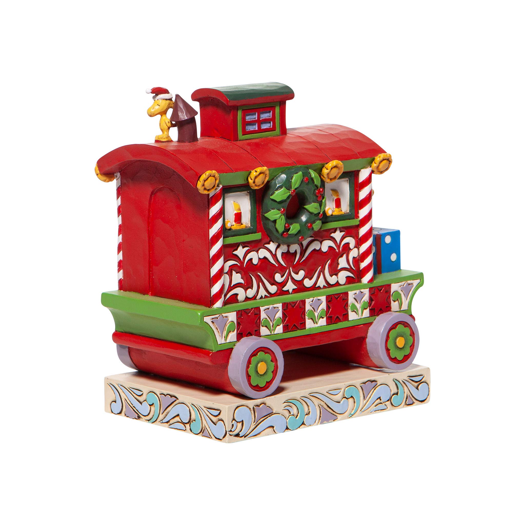 Amazon.co.jp: enesco Jim Shore ウッドストック クリスマストレイン