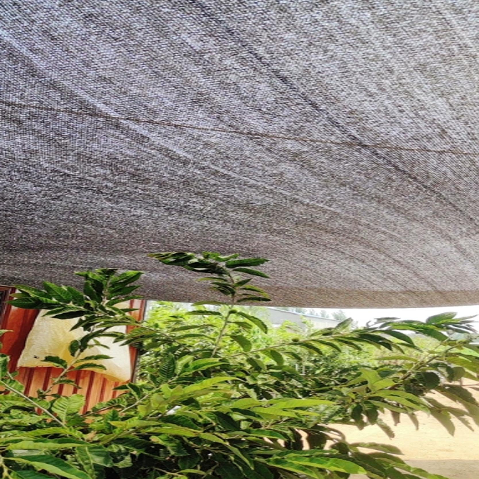 Malla de Sombra con Ojales, Negra, Resistente al Viento, HDPE | 70% sombra, malla tupida, ojales metálicos, Protección solar para terraza y jardín