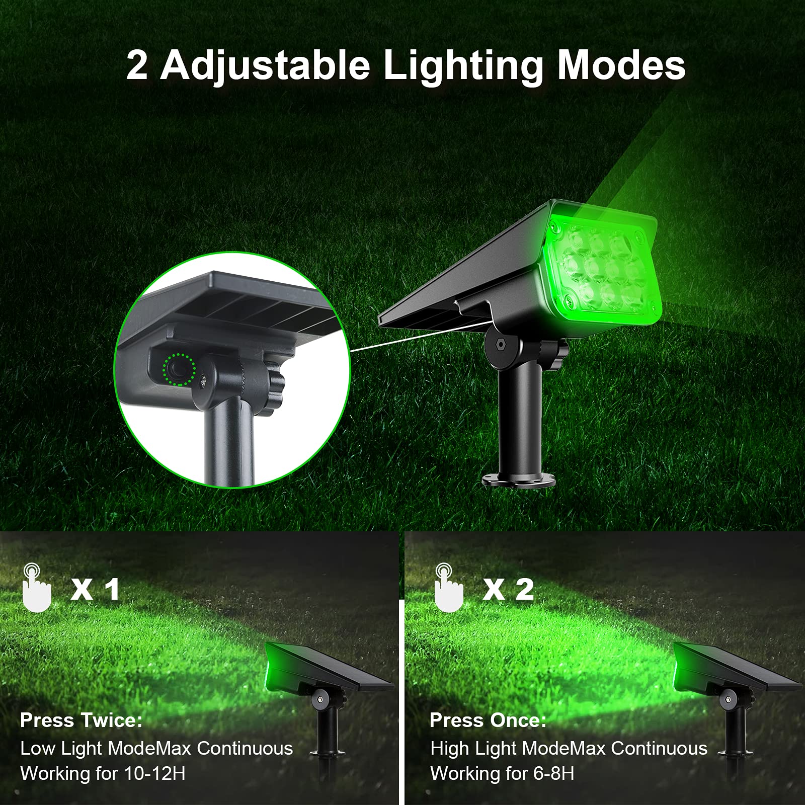 T-SUN Solar Lights for Outdoor Garden 20 LED Solar Lights Garden LED Solar Garden Lights with IP65 Waterproof - Image 2