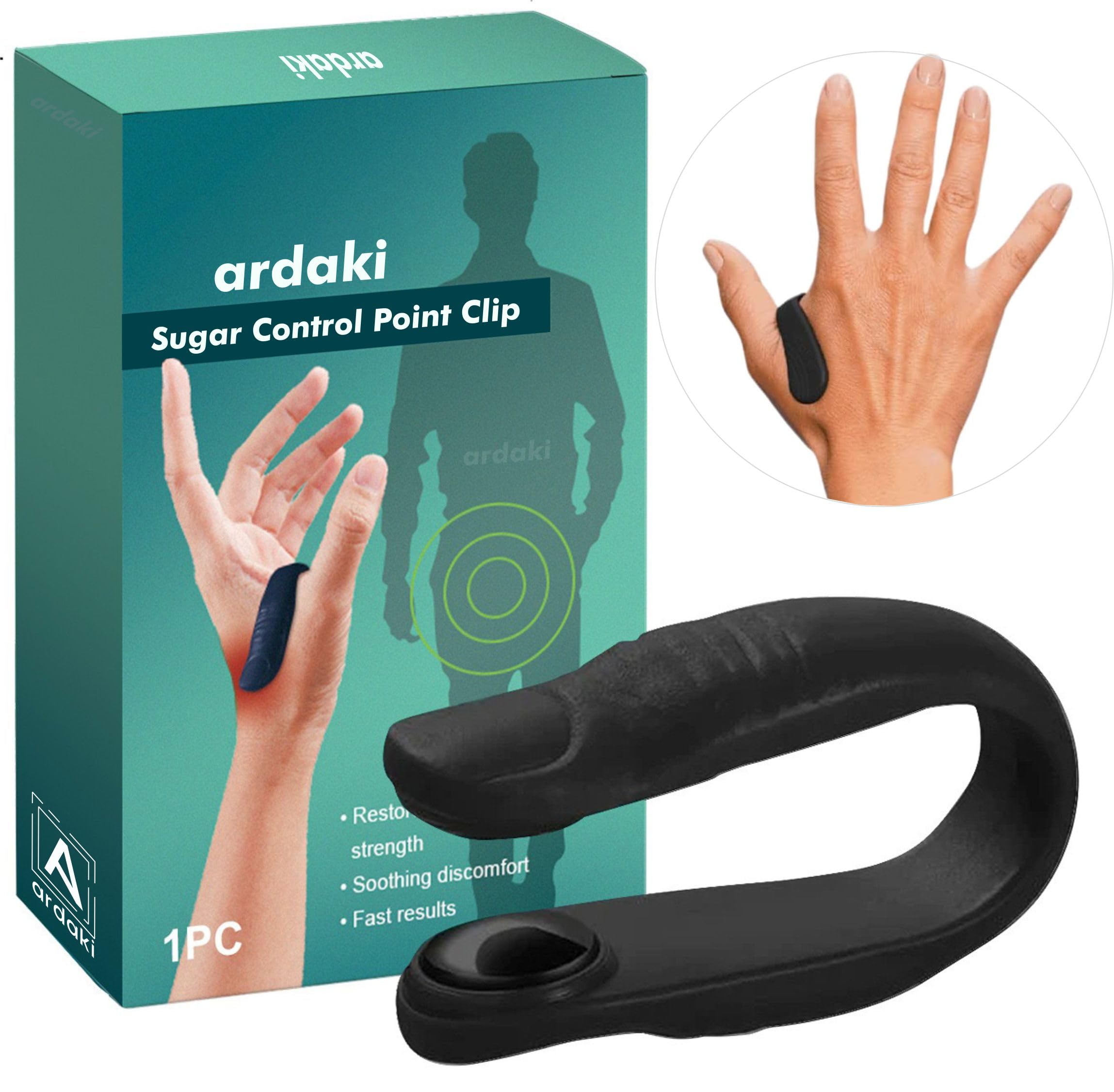 ARDAKI Sugar Control Acupressure Clip for Diabetes Management – Reduce Sugar Intake, Improve Blood Glucose Levels, Easy-to-Use Clip for Diabetics & Headache, Migraine &Tension Relief (Pack Of 2) (B0DF5B313Z) Amazon Price History, Amazon Price Tracker