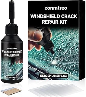 Cracked Windshield Repair Kit for Chips and Cracks, Car Windshield Crack Repair Kit, Glass Repair Liquid for Cracks, Rock Chip Repair Kit Windshield, Windshield Chip Repair Kit. (1)