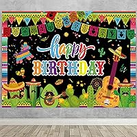 Vista 3 de Decoraciones para fiestas mexicanas con temática de fiesta mexicana, decoración de fiesta mexicana del Cinco de Mayo, cartel de cumpleaños de dos