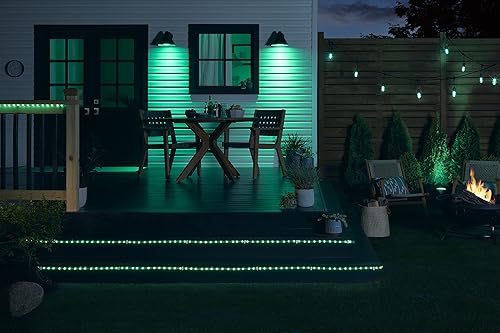 Miniatura 9 de GE Cuerda de luz LED de iluminación, tira de luz enchufable para exterioresinteriores, blanco suave, 20 pies (paquete de 2)