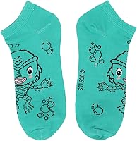 Vista 5 de Bioworld Universal Monsters Chibi Monsters - Calcetines tobilleros para mujer (5 pares), Multi colorido