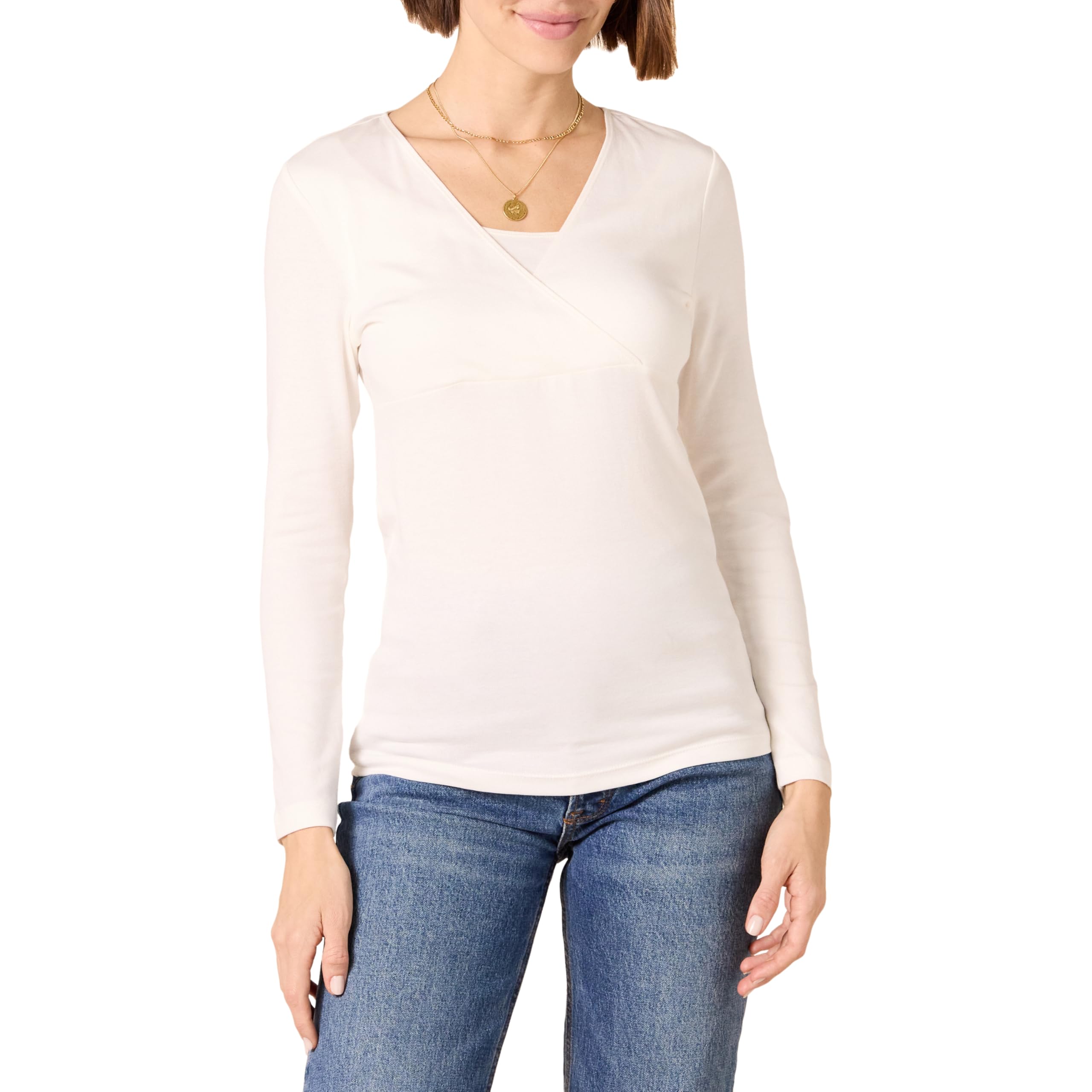 Amazon Essentials Mujer Top de Lactancia con Cuello en Pico