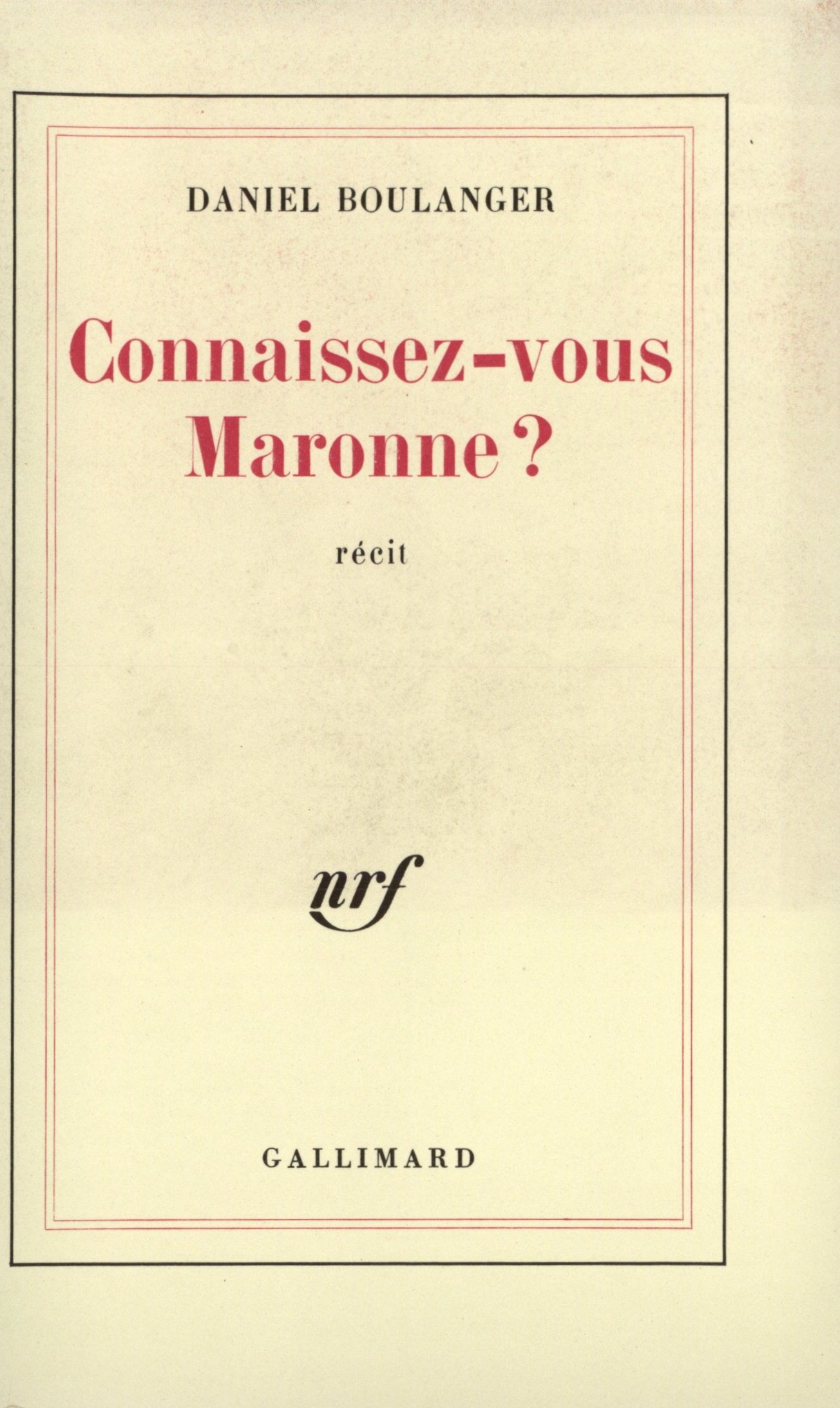 Connaissez-vous Maronne ?