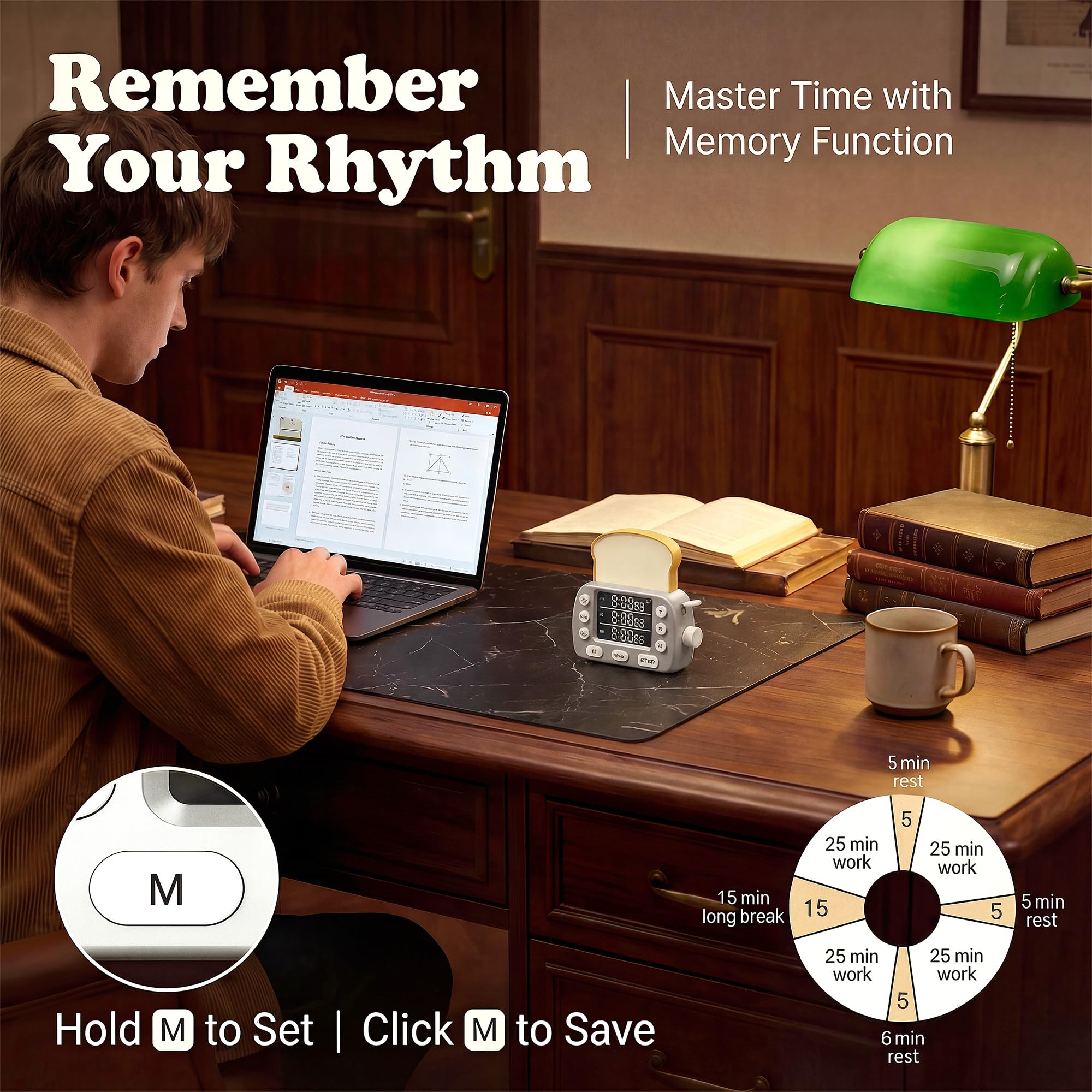 Temporizador digital de cocina para cocinar, temporizadores magnéticos de cuenta regresiva de 3 canales con memoria preestablecida para hornear, tostadora, huevos, incluye notas (plateado)