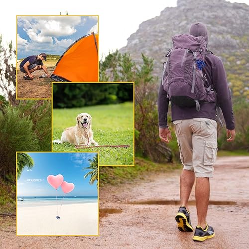 Miniatura 6 de Paquete de 6 estacas de anclaje en espiral de 9.4 pulgadas, estacas de toldo de tornillo resistentes para camping, senderismo y más (10, azul)