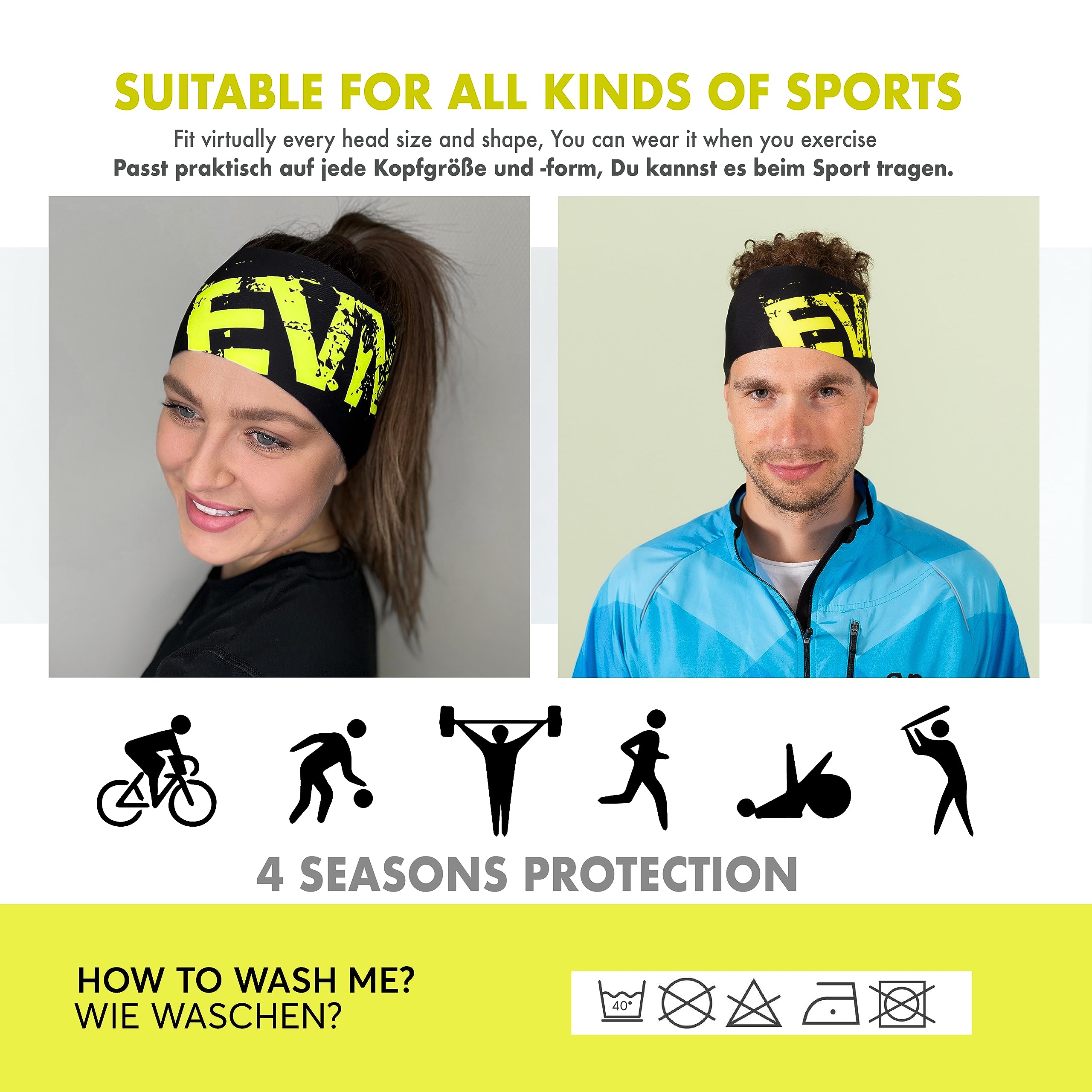 Fascia Sportiva Eleven - Per Corsa, Ciclismo, Fitness, Unisex - Foto 2