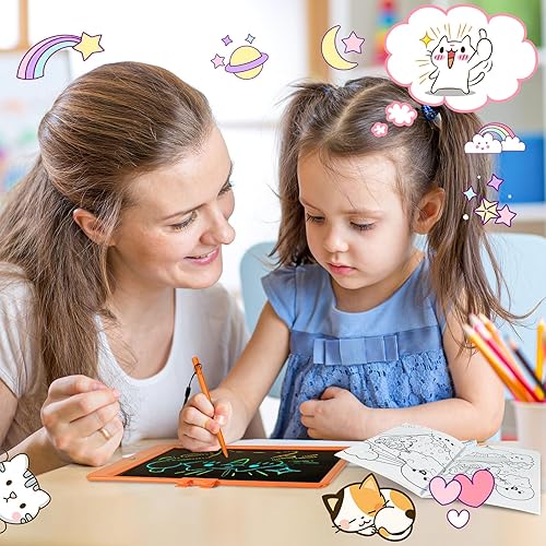 Miniatura 2 de NECHOUZHLI Tableta de escritura LCD para niños, tableta de dibujo electrónica borrable, tablero de graffiti Coloful infantil de 10 pulgadas,