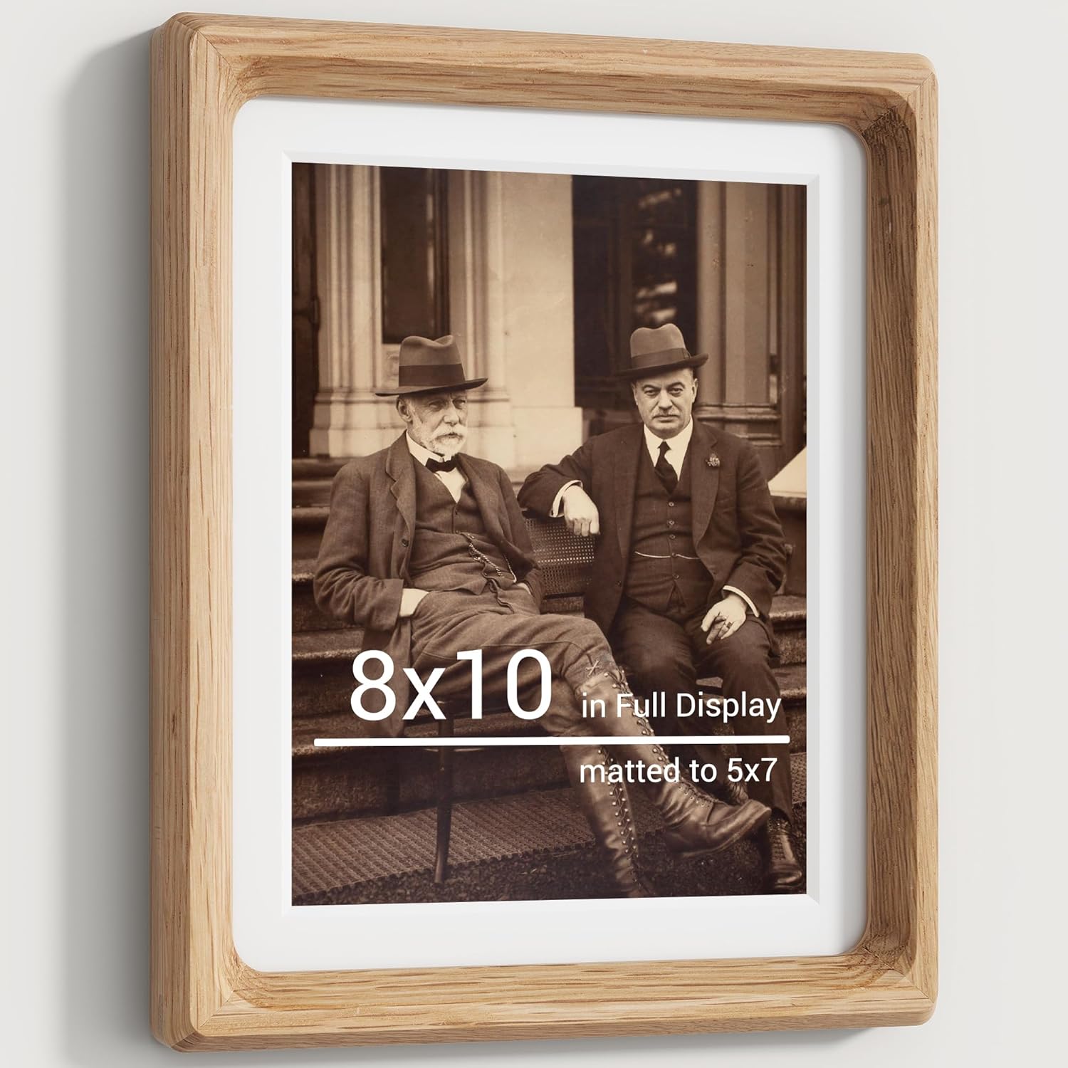 Heimlove 8x10 Picture Frames Natural Oak,Original Wood