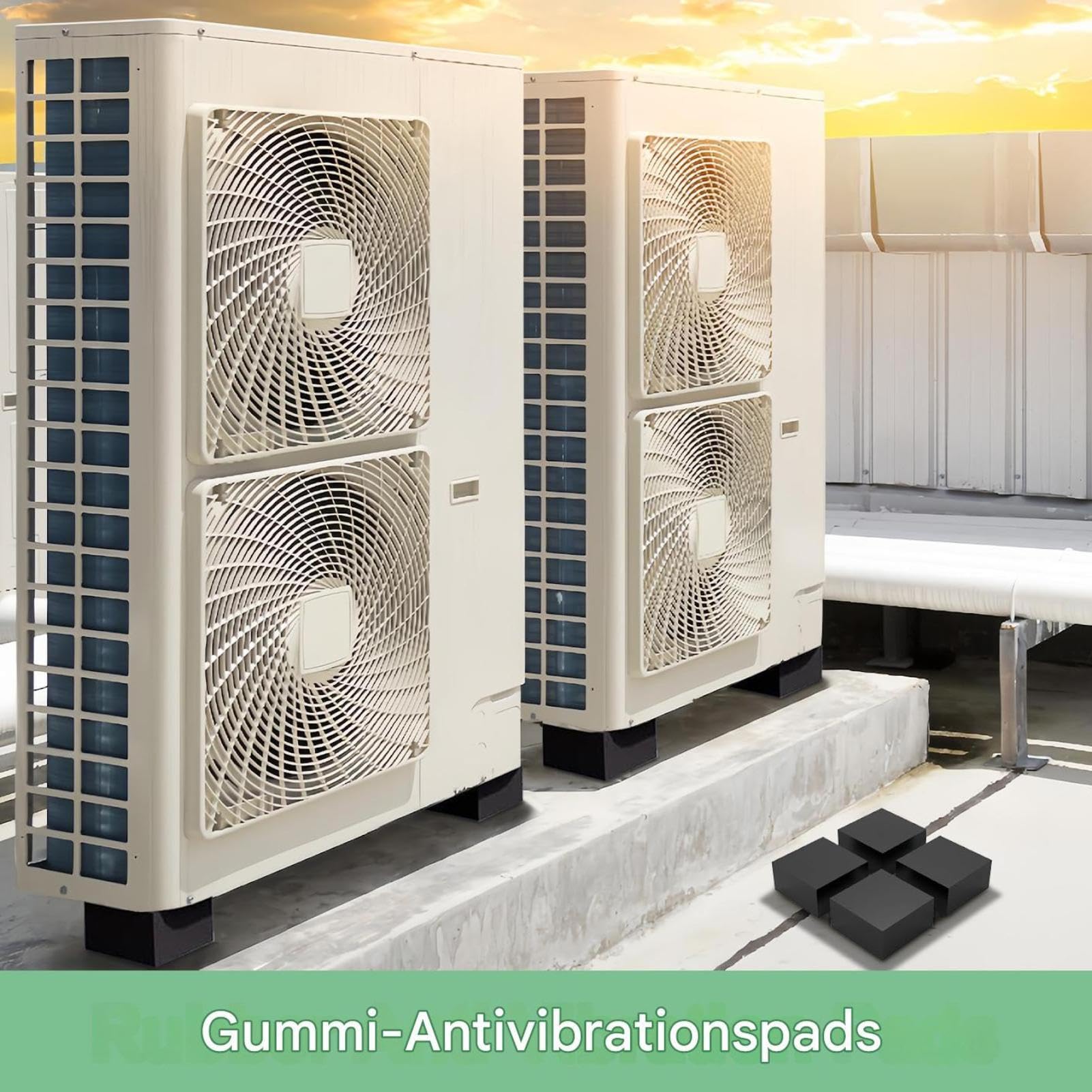 Coussinets d'isolation des vibrations - Lot de 4 amortisseurs en