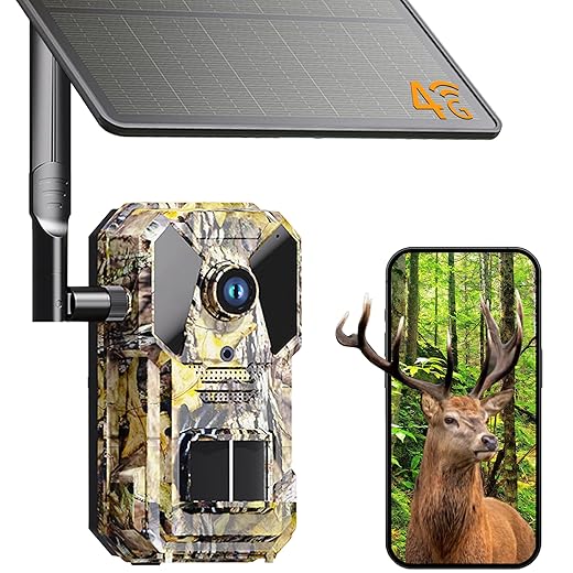 2025 Upgraded 4G GPS Dual Lens Trail Camera