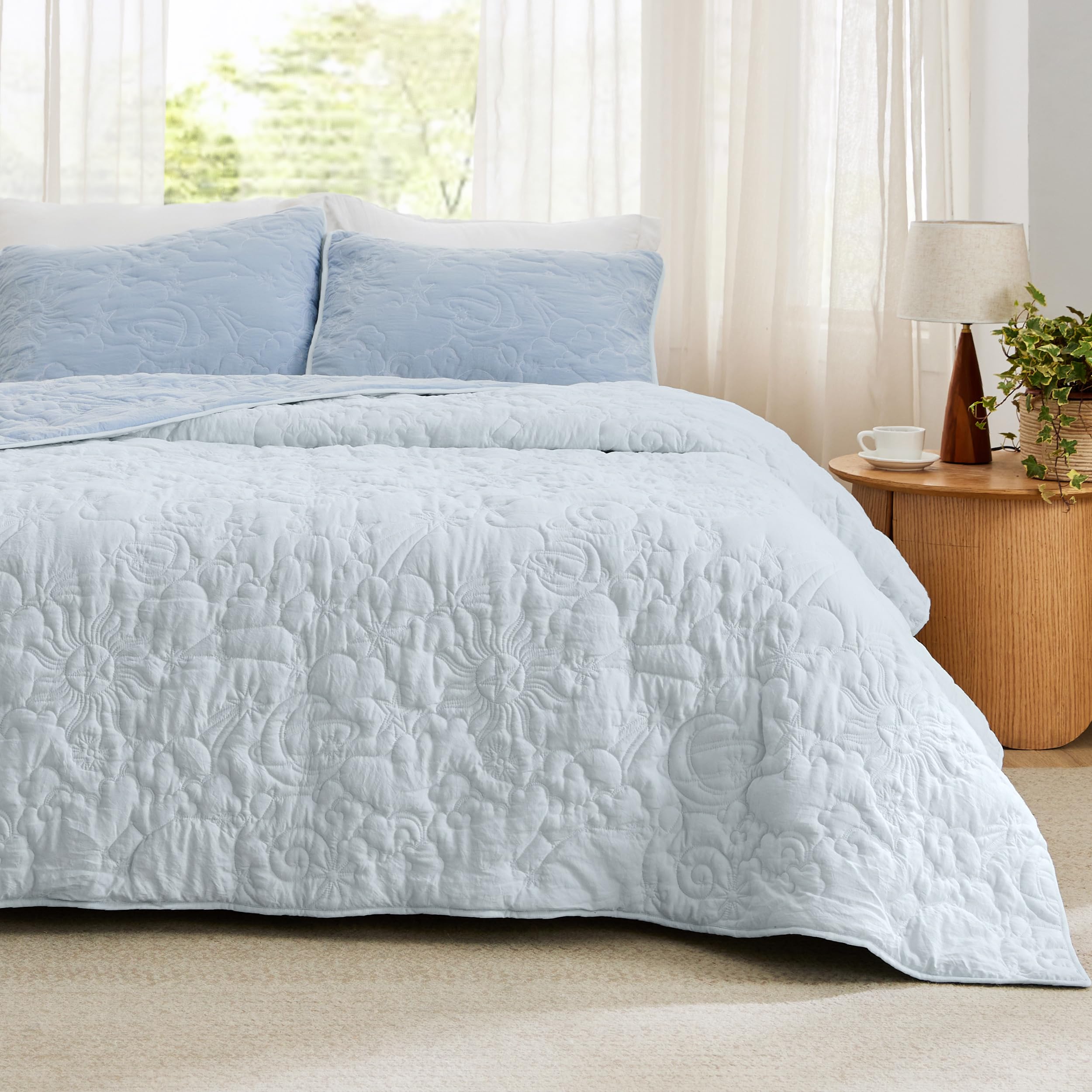 Bedsure King Quilt Bedding Set Lightweight Summer Quilt Bed Set