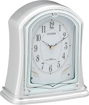 Rhythm Citizen 4RY694-019 Atomic Clock, Analog Silver