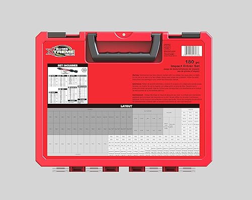 Miniatura 5 de Disston BLU-MOL Xtreme E0100501 - Juego de puntas de destornillador (180 piezas)