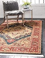 Vista 1 de Unique Loom Sahand Collection - Alfombra Arsaces (2 pies 2 pulgadas x 3 pies 1 pulgada, rectangular, azul marino/gris)