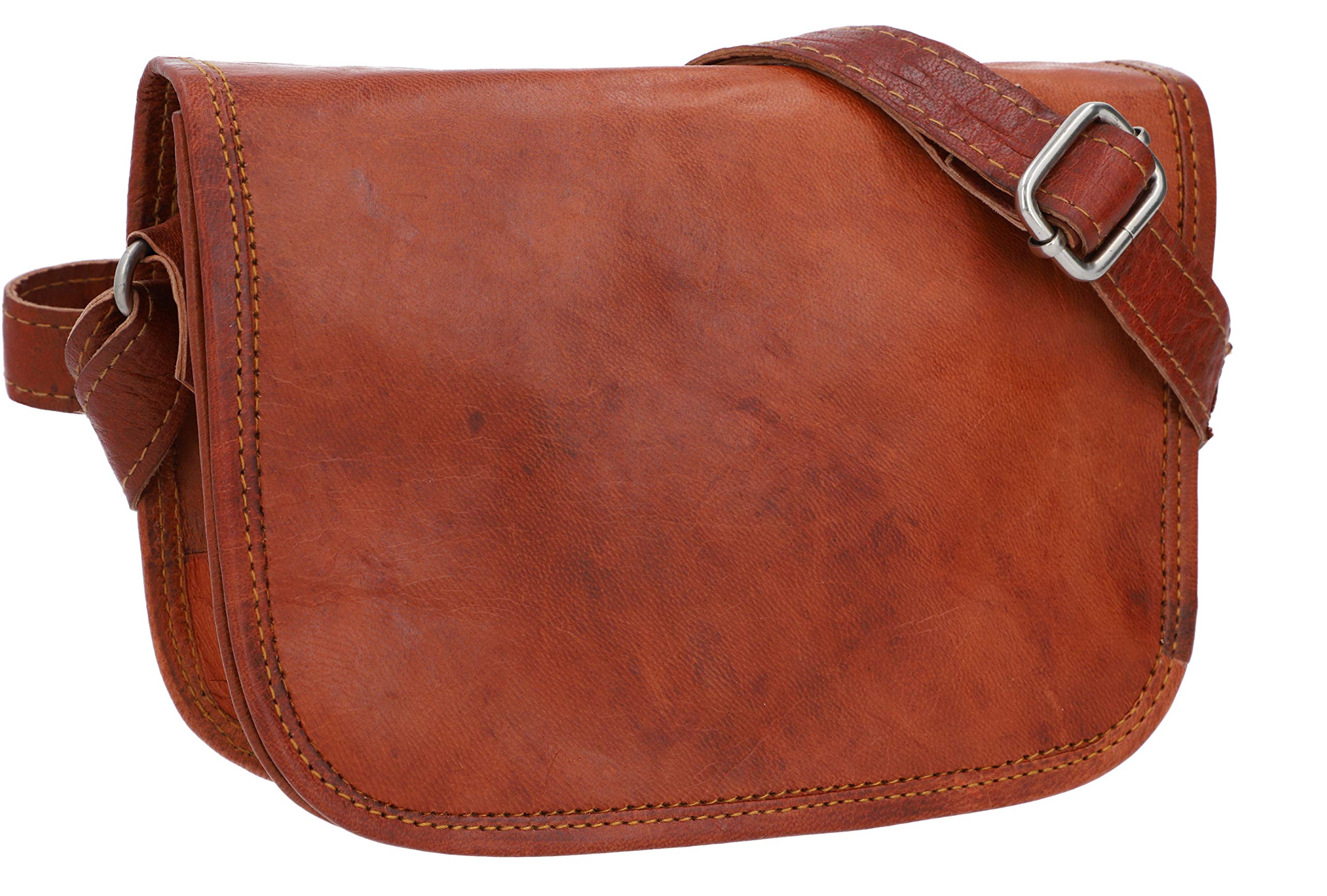 Gusti Leder Umhängetasche Damen Summer M - Mittelgroße Handtaschen Für Damen - Vintage Crossbody Bag mit verstellbarem Schultergurt - Leder Tasche für Alltag und Reise