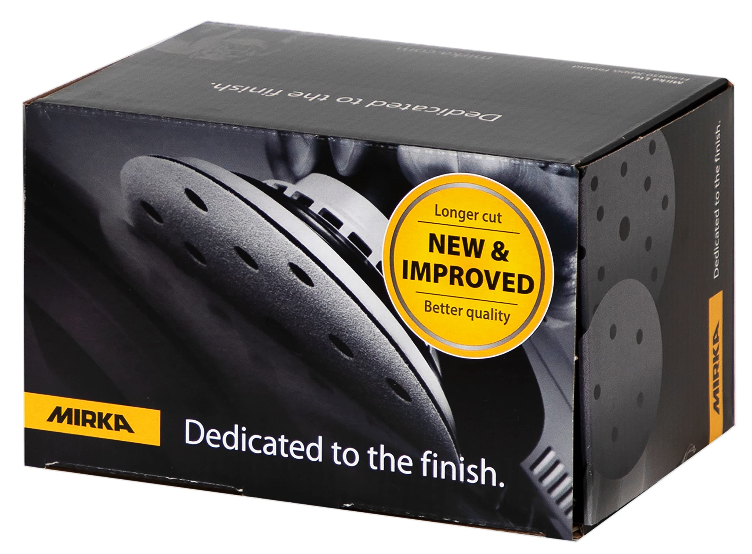 Mirka Basecut 5'' Carta vetrata 150 Grit PSA Linkroll 100 pz. Dischi abrasivi adesivi per levigatrice orbitale, tamponi di carta abrasiva per rifiniture automobilistiche, legno e finitura marina