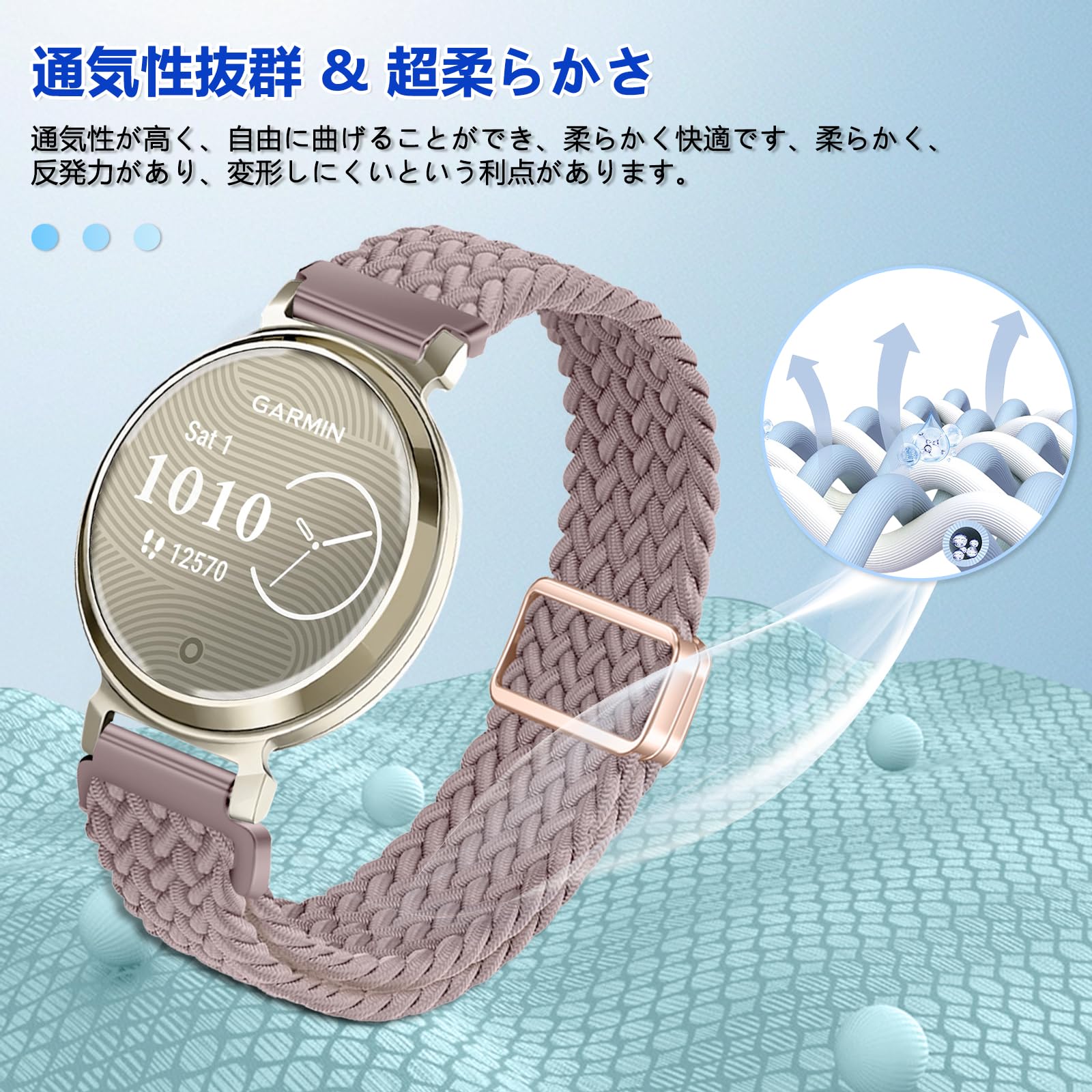 Amazon.co.jp: [CeiLarv] 14mm バンド Garmin Lily 2 Active/Lily 2 