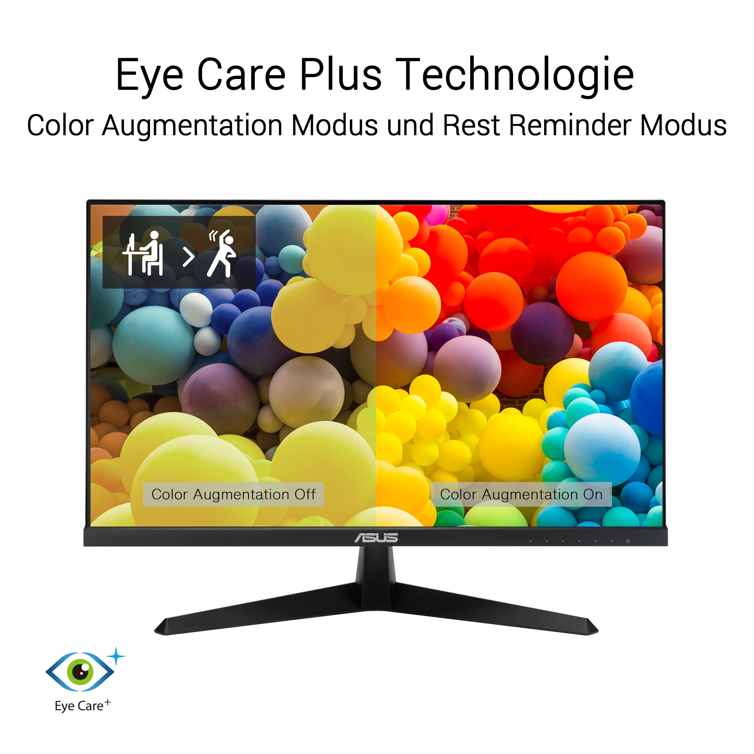 ASUS VY279HGR 27 Zoll Full HD Monitor 120 Hz 1ms MPRT AdaptiveSync IPS Panel Vesa 100x100 16:9 1920x1080 HDMI D-Sub