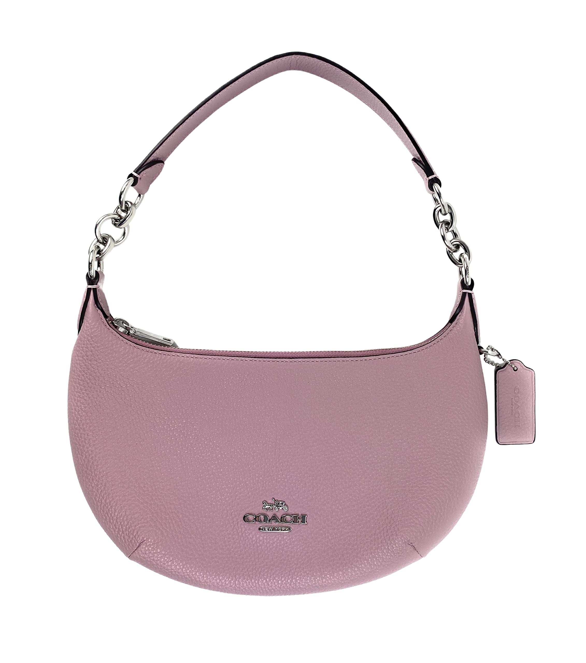 COACH Payton - Bolso de hombro de piel en color morado, Púrpura hielo