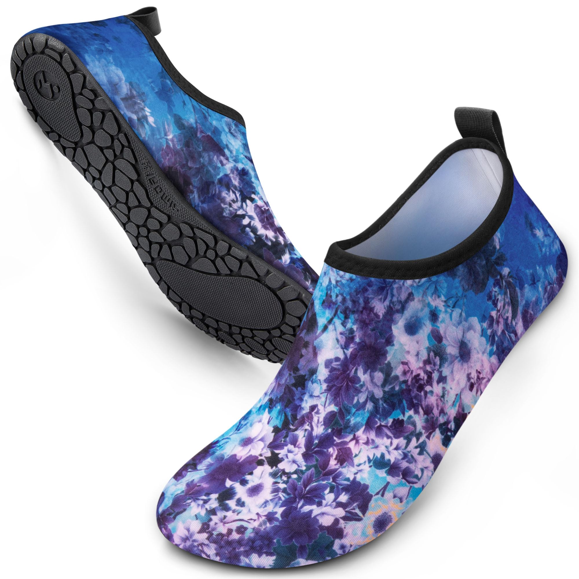 SIMARI Water Shoes Women Men Aqua Socks Beach Barefoot Quick Drying Aqua Aerobics Swim Pool Non Slip Outdoor Travel Essentials Surf River Lake