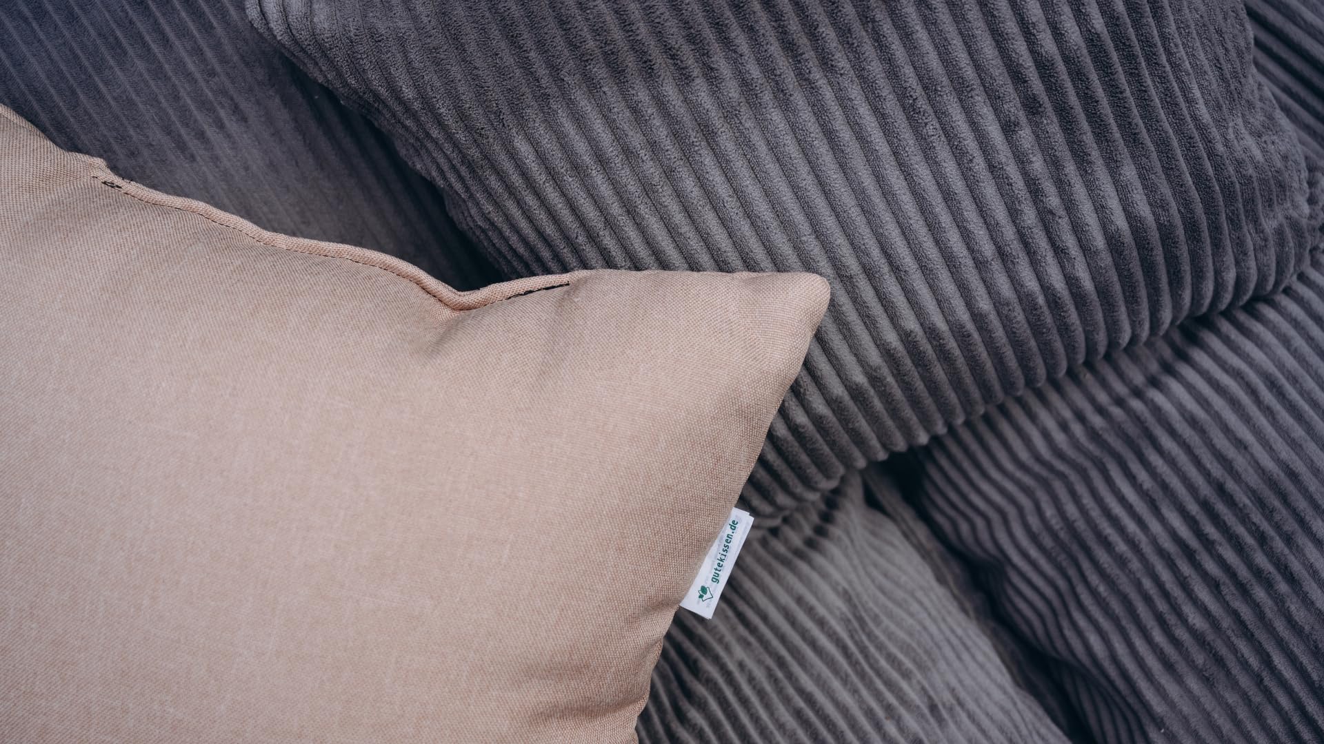 Gutekissen Lot de coussins pour palettes européennes - Rembourrés avec de la mousse de Pouliette granulée PLL (vert, lot (coussin d'assise 120 x 80 cm + dossier 120 x 40 cm)