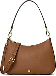 Amazon.com: Lauren Ralph Lauren Crosshatch Leather Medium