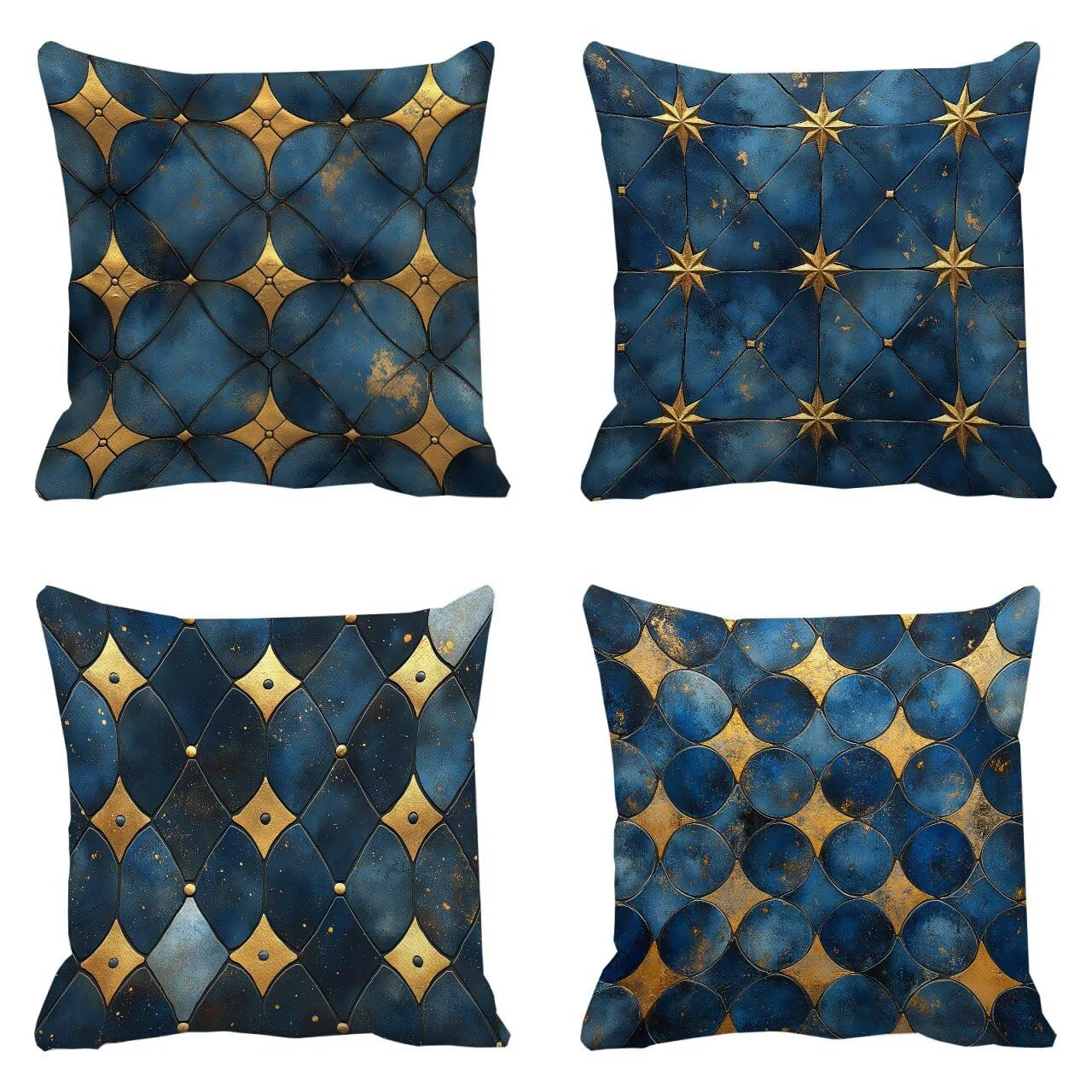 Coussin canapé bleu géométrie pour sublimer vos soirées d'été en terrasse