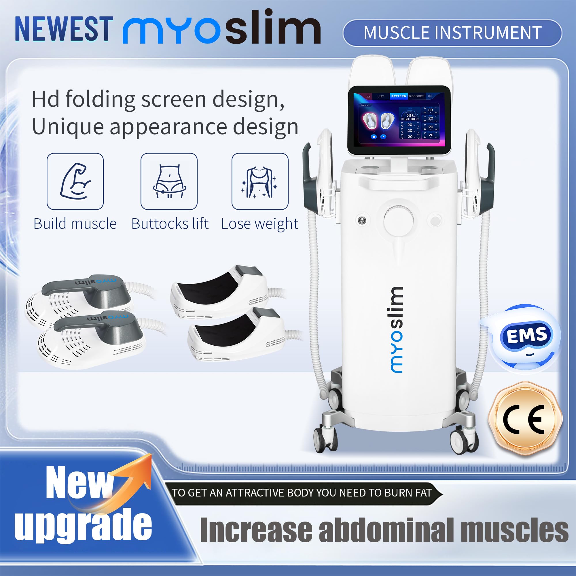 Dispositivo Profesional de Electroestimulación Muscular (EMS)