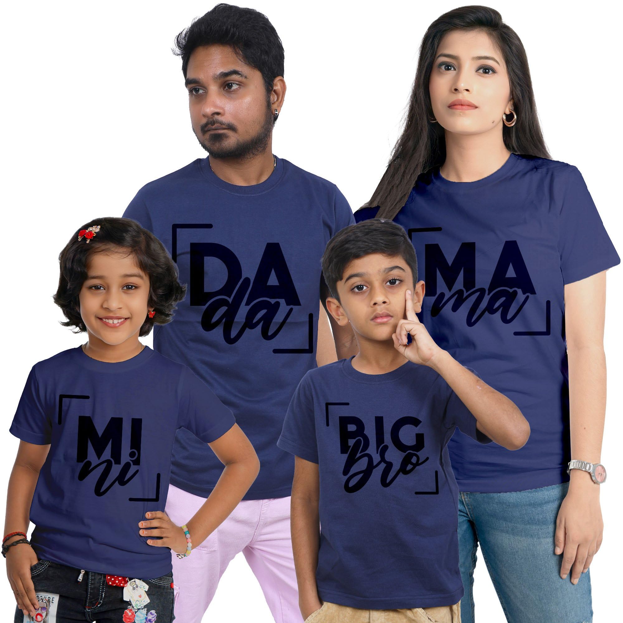 darestyles Matching Family Tshirt Collection 4, 100% Cotton - (Single Piece only - not a Combo Pack. Add All Required Sizes to cart Before Placing Order)-picture-47