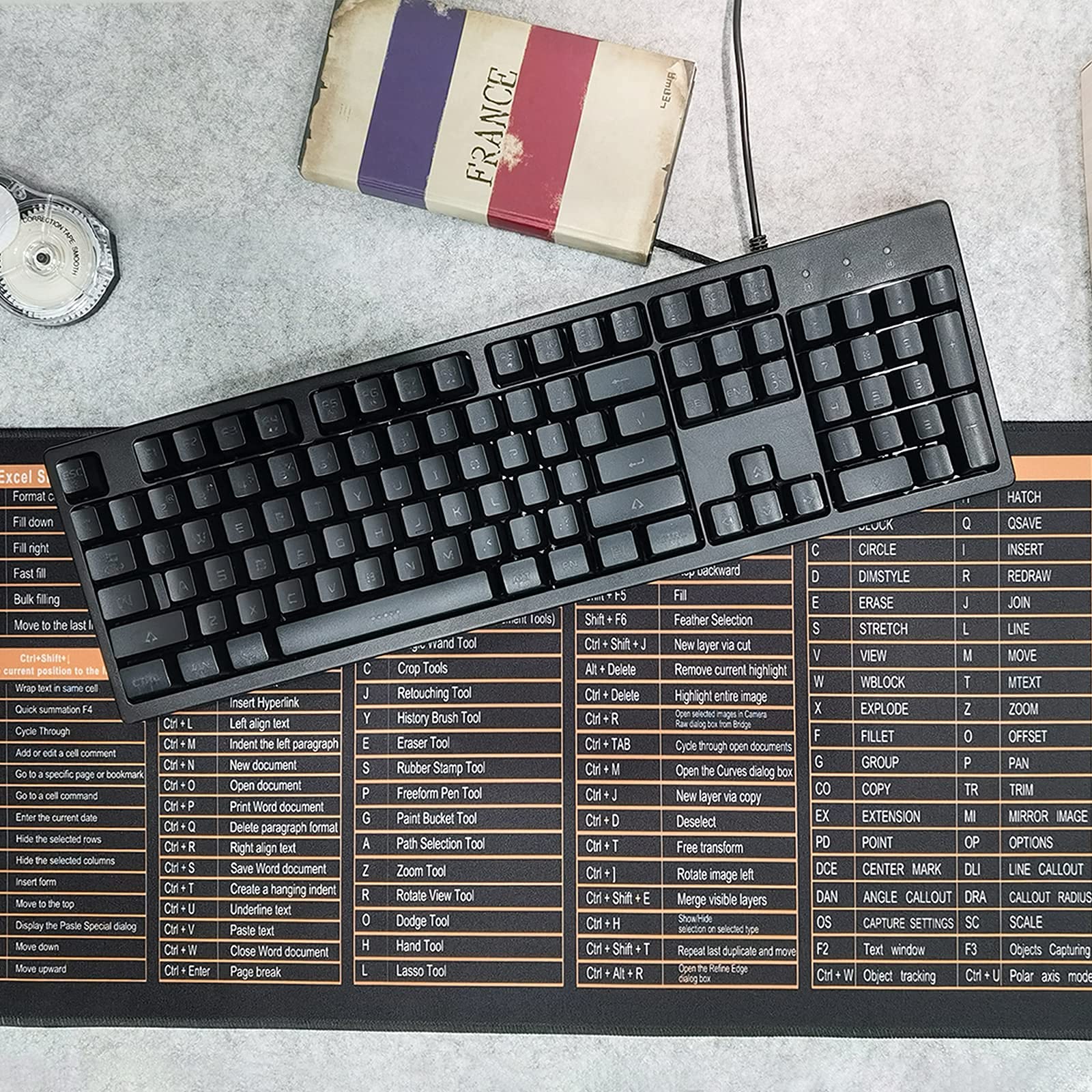 Buy Basaltech Black Membrane Keyboard and Large Shortcut Keys Design