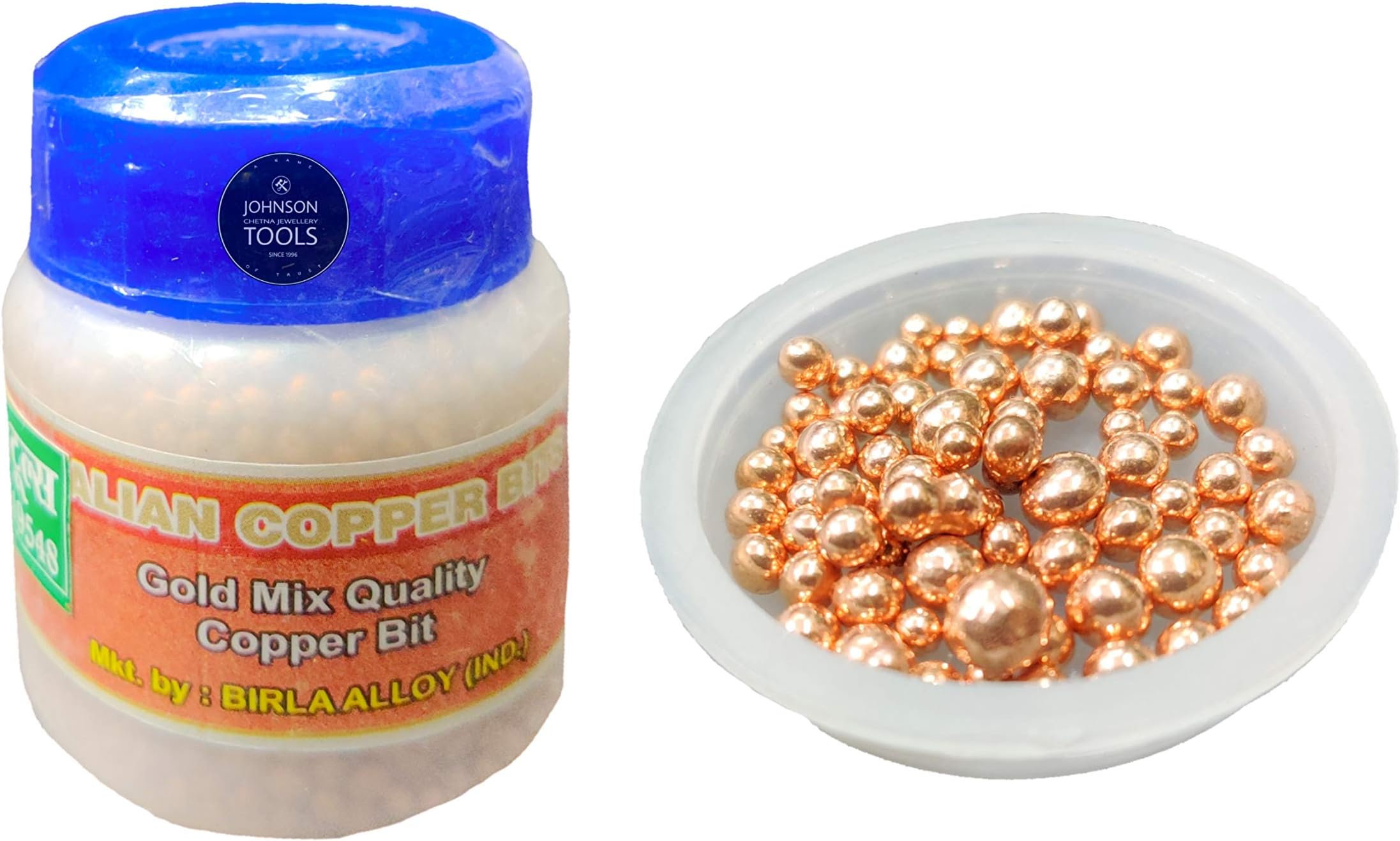 Johnson Tools Imported Gold Mix Quality Shiny Pure Round Italian Copper Small Balls/bolls (250gms)