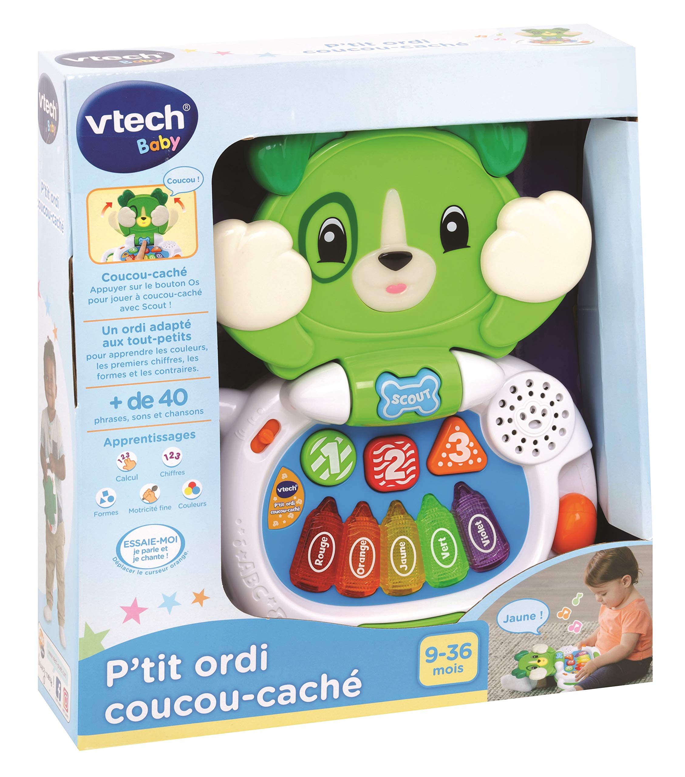 Vtech P Tit Ordi Coucou Cache Babyleksak For Smabarn Dator 80 Flerfargad Amazon Se Leksaker