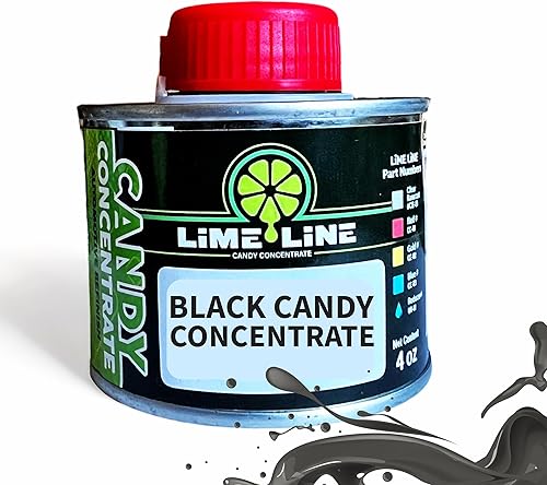 LiME LiNE Concentrado de caramelo transparente de 4 onzas, pintura automotriz base solvente (caramelo negro de 4 onzas)