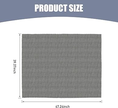 Car Roof Rack Pads, 47 x 39 Non-Slip Roof Cargo Bag Protective Mat, PVC Soft Shell Roof Cushioned Protection Layer Accessories for Rooftop Cargo Bag, Fit for SUVs, Sedans, Trucks (Black)