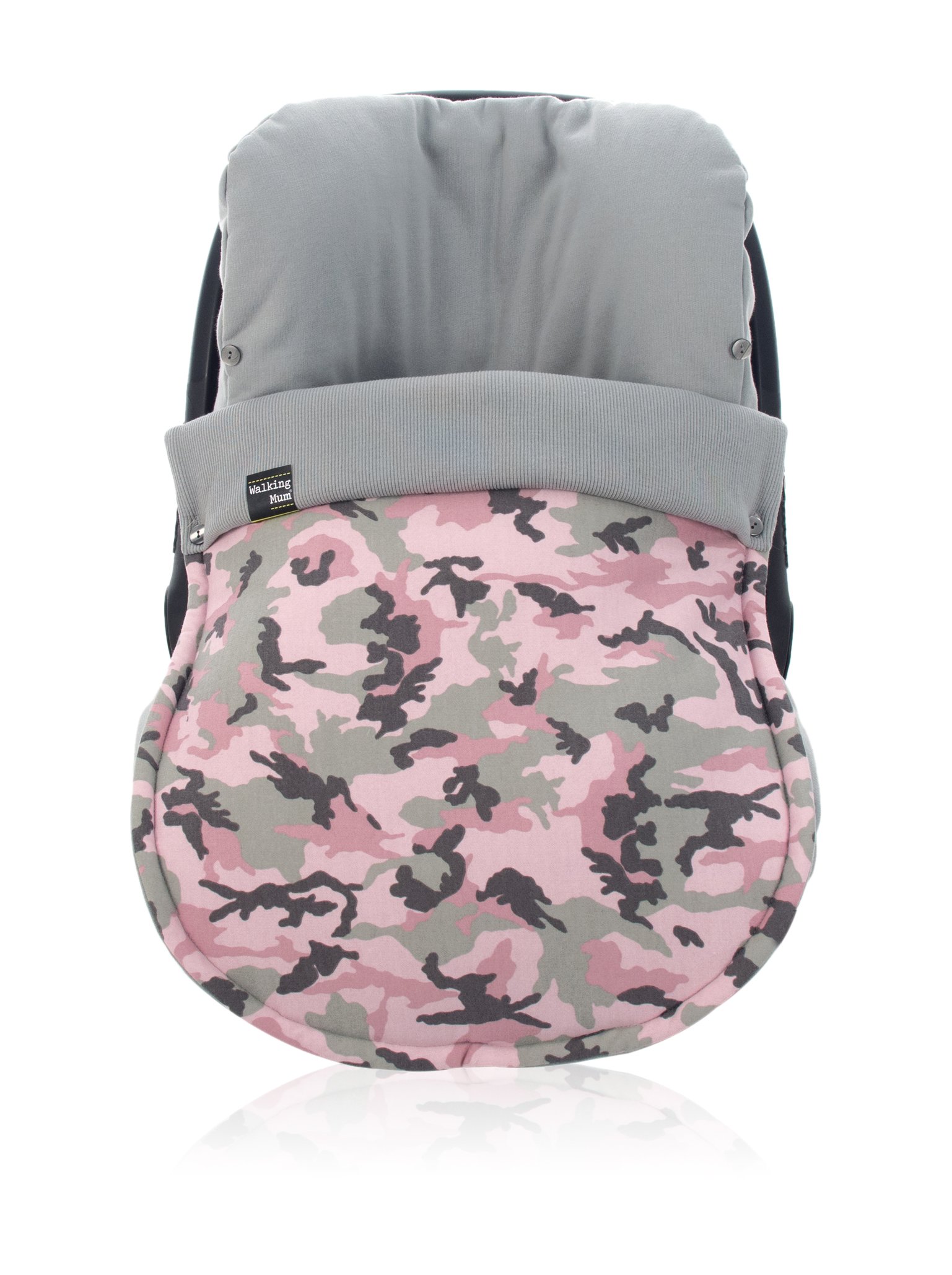 WALKING MUM - Funda para Grupo 0 Walking Mum de Invierno Universal Camouflage Girl rosa