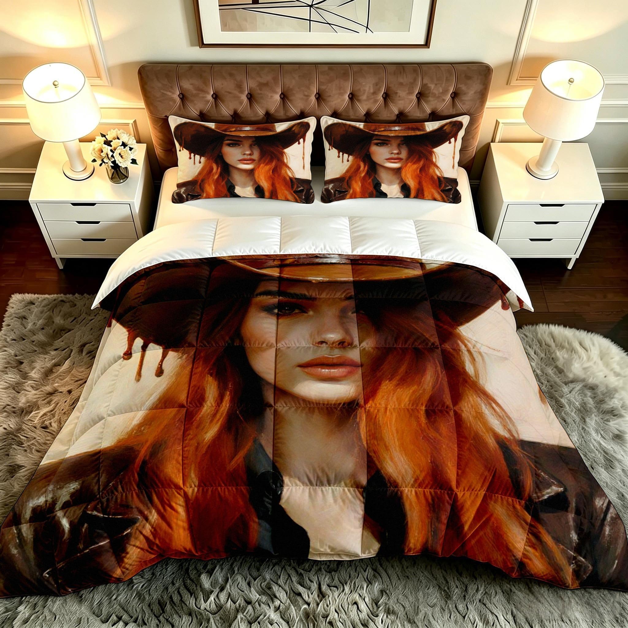 Piumino 220x240 Ragazza Di Jeans Matrimoniale per Letto Grande-A184