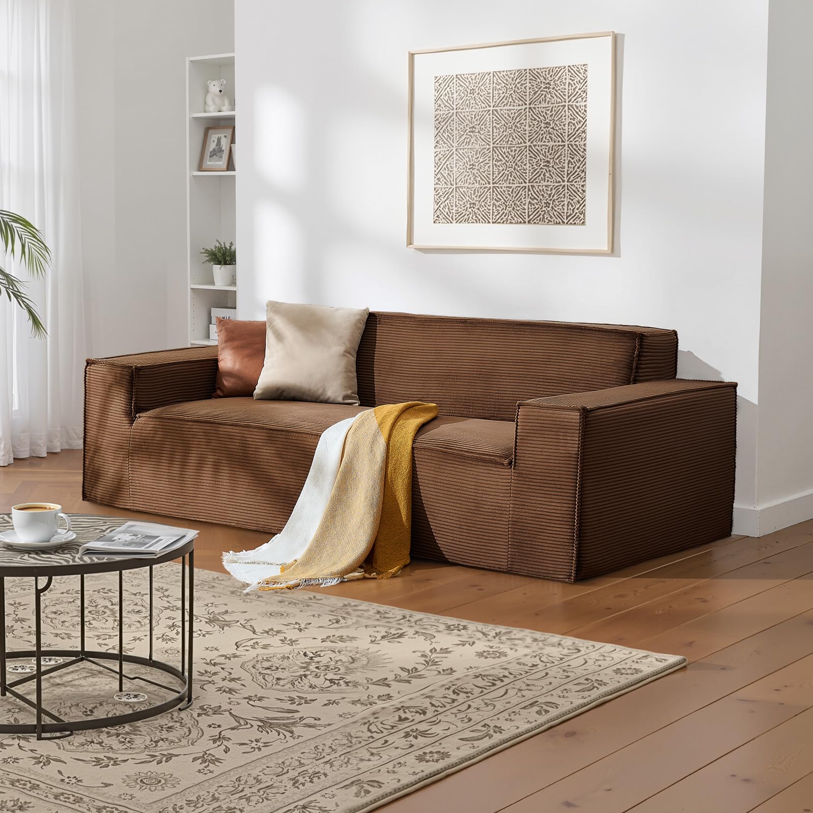 Amazon.com: VEVOR 3-Seater Sofa in a Box, 83-Inch No Assembly