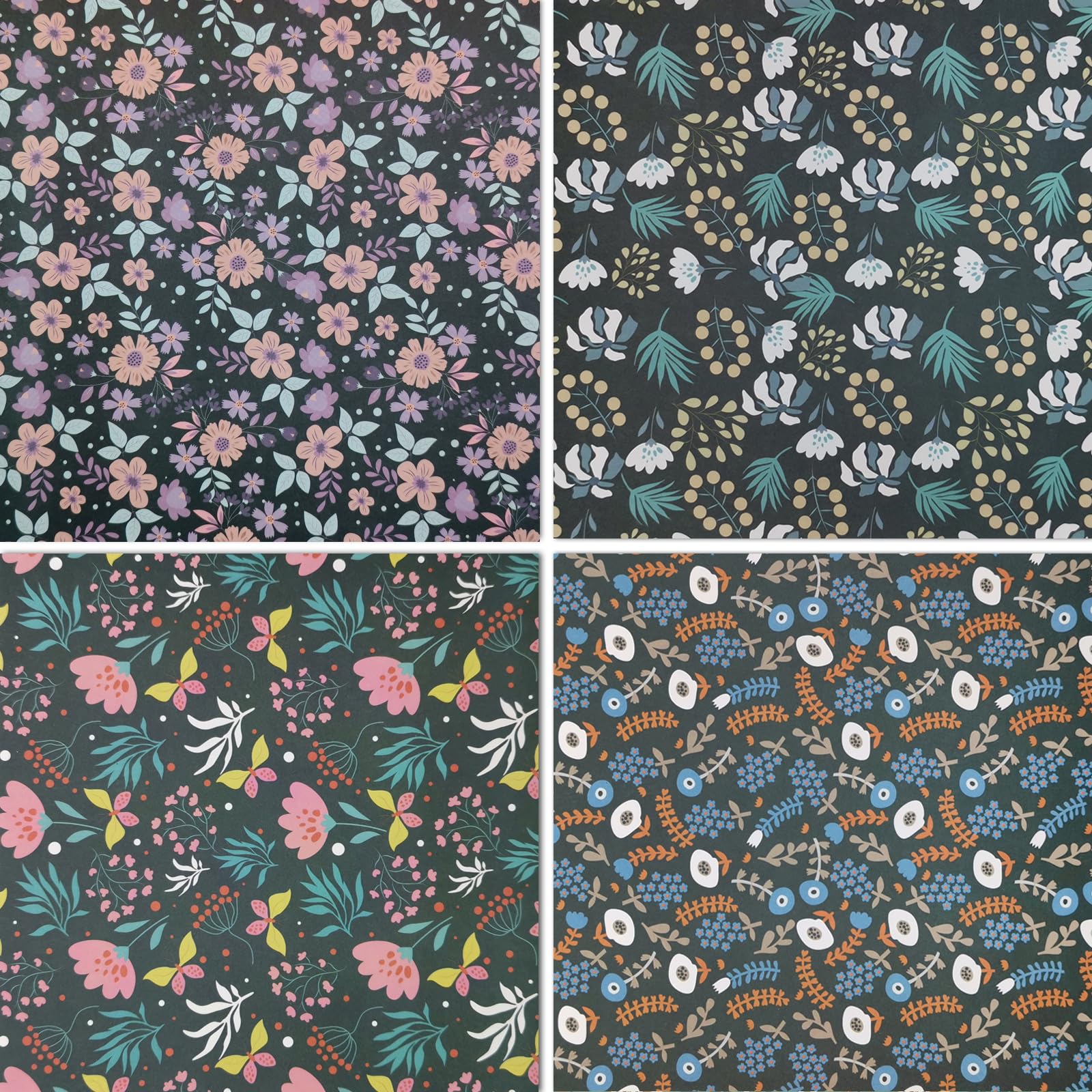 Blocco carta per scrapbooking A5 24 fogli nero