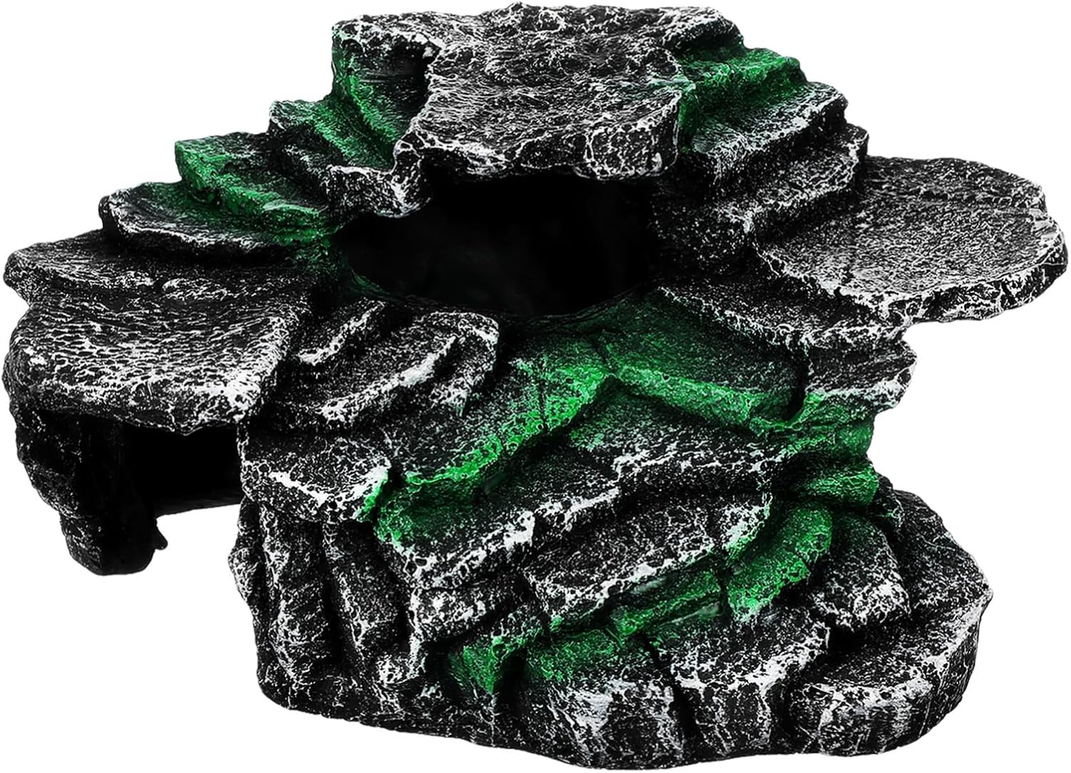 Kisangel Turtle Basking Platform, Resin Basking Platform Aquarium Turtle Tank Decor Reptile Ornament for Fish Aquatic Reptile Habitat