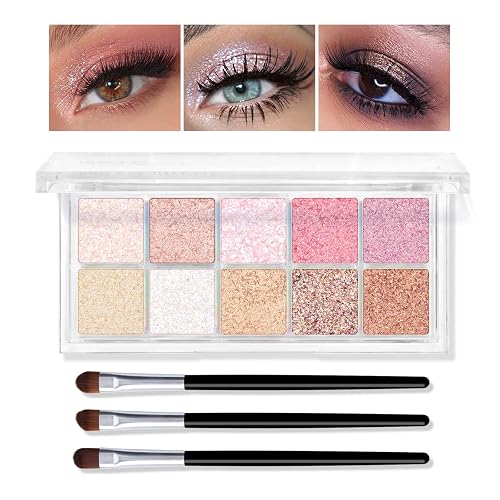 KYDA 10 Colors Glitter Eyeshadow Palette