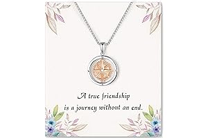 Compass Necklace for Women - Best Friend Birthday Gifts for Women