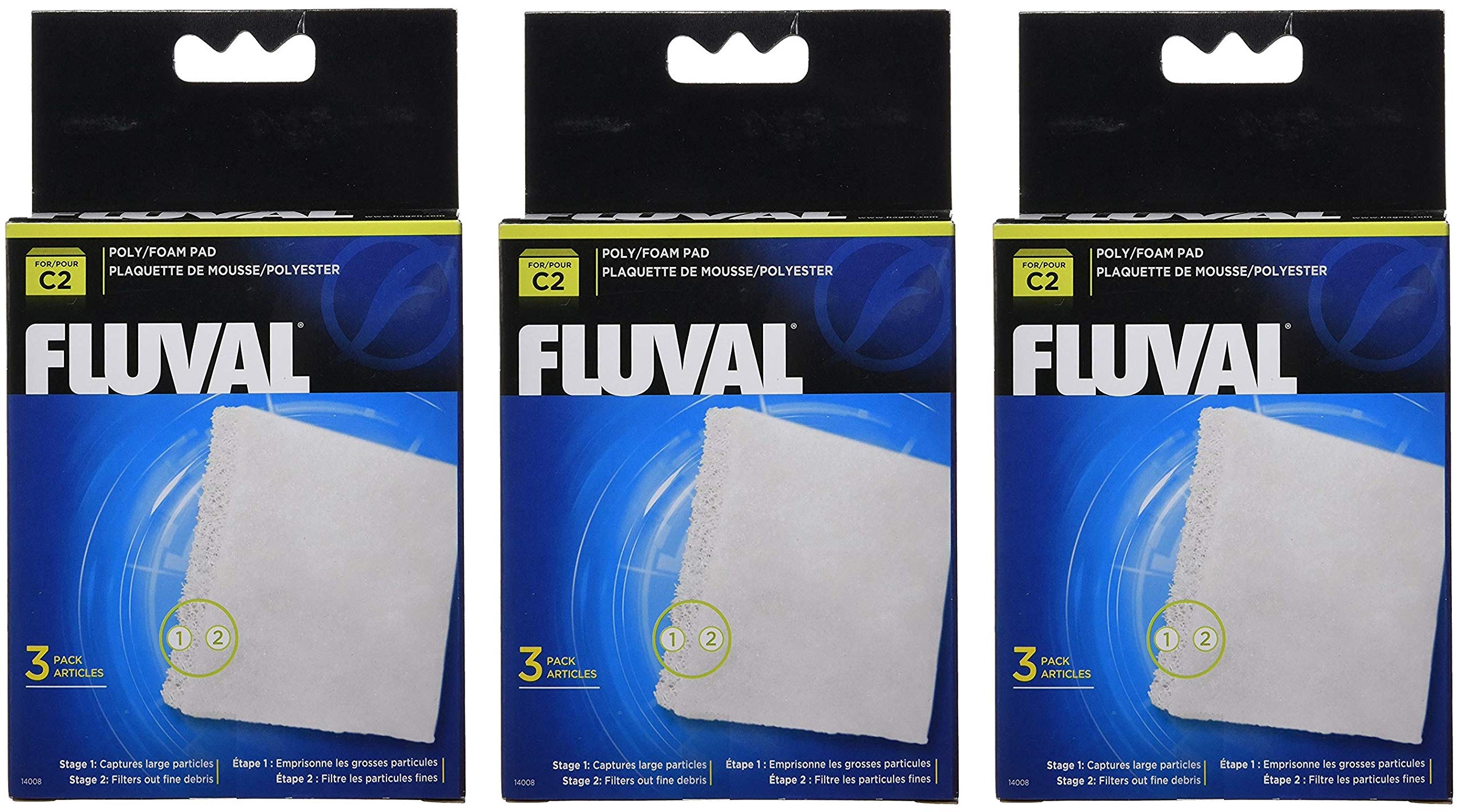 Fluval rouleaux de rembourrage en mousse 3 6 unités résout le problème de l'eau trouble